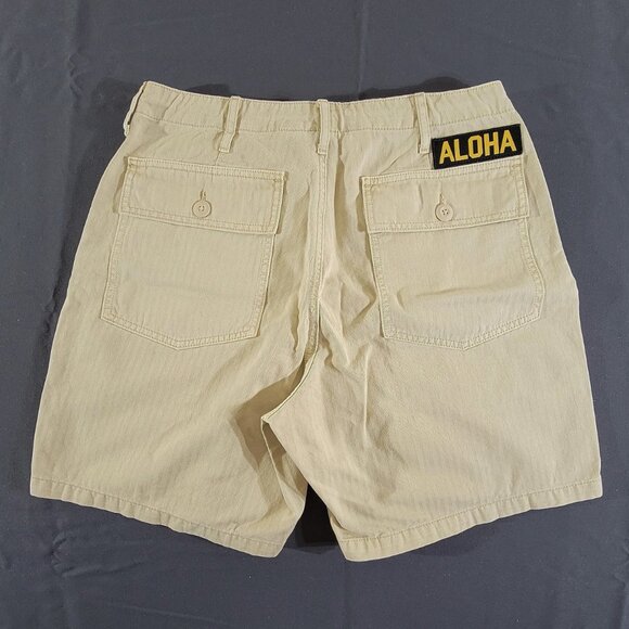 NWT Birdwell Beach Britches Mens 31 (32x7) RipStop Shorts Button Fly Drawstring - Picture 2 of 5